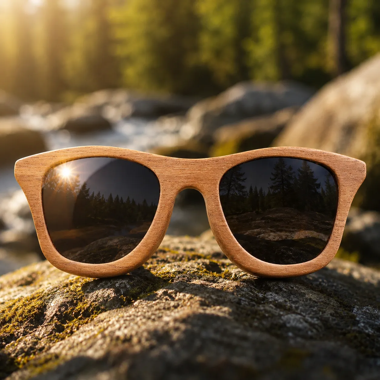 Dhan Shalik Wooden Sunglasses view 2