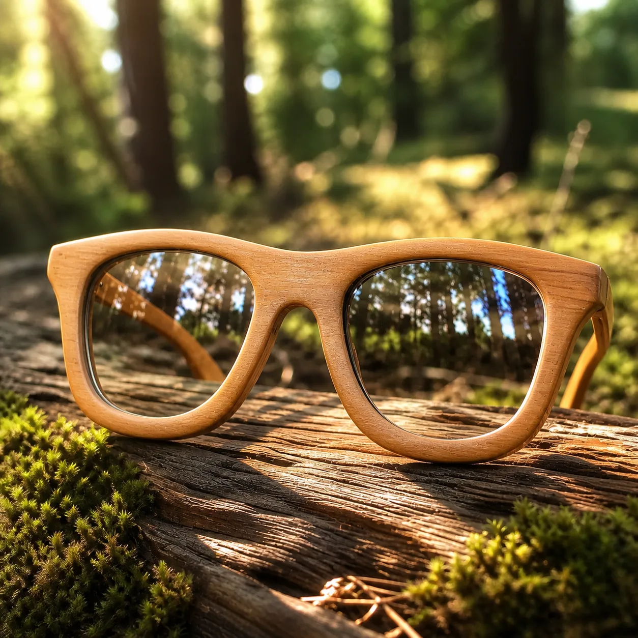 Dhan Shalik Wooden Eyeglasses view 2
