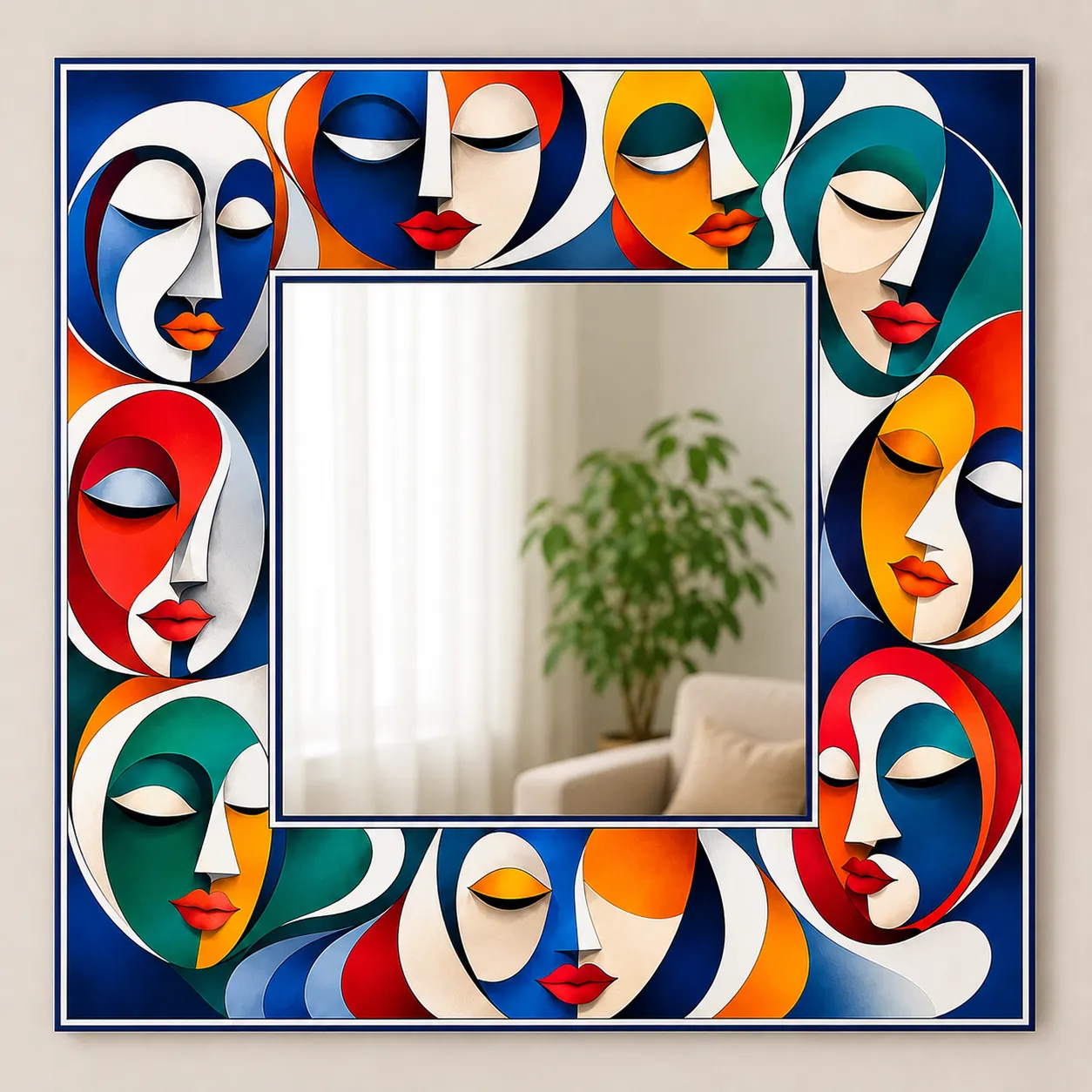 Protibimbo Hand-Painted Mirror view 2